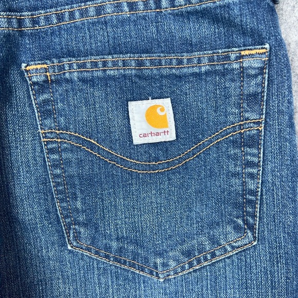 Carhartt Jeans Mens 32x30 Blue Elton Traditional Straight Fit Denim Workwear - Picture 8 of 11